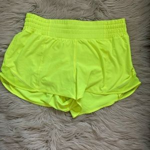 Neon lululemon shorts